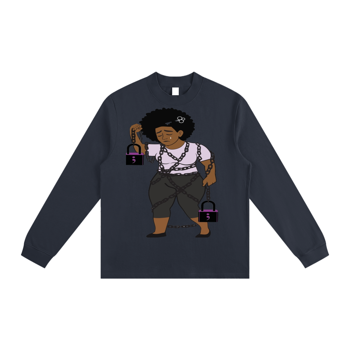 Essential Non-Shrink Mock Neck Sweatshirt