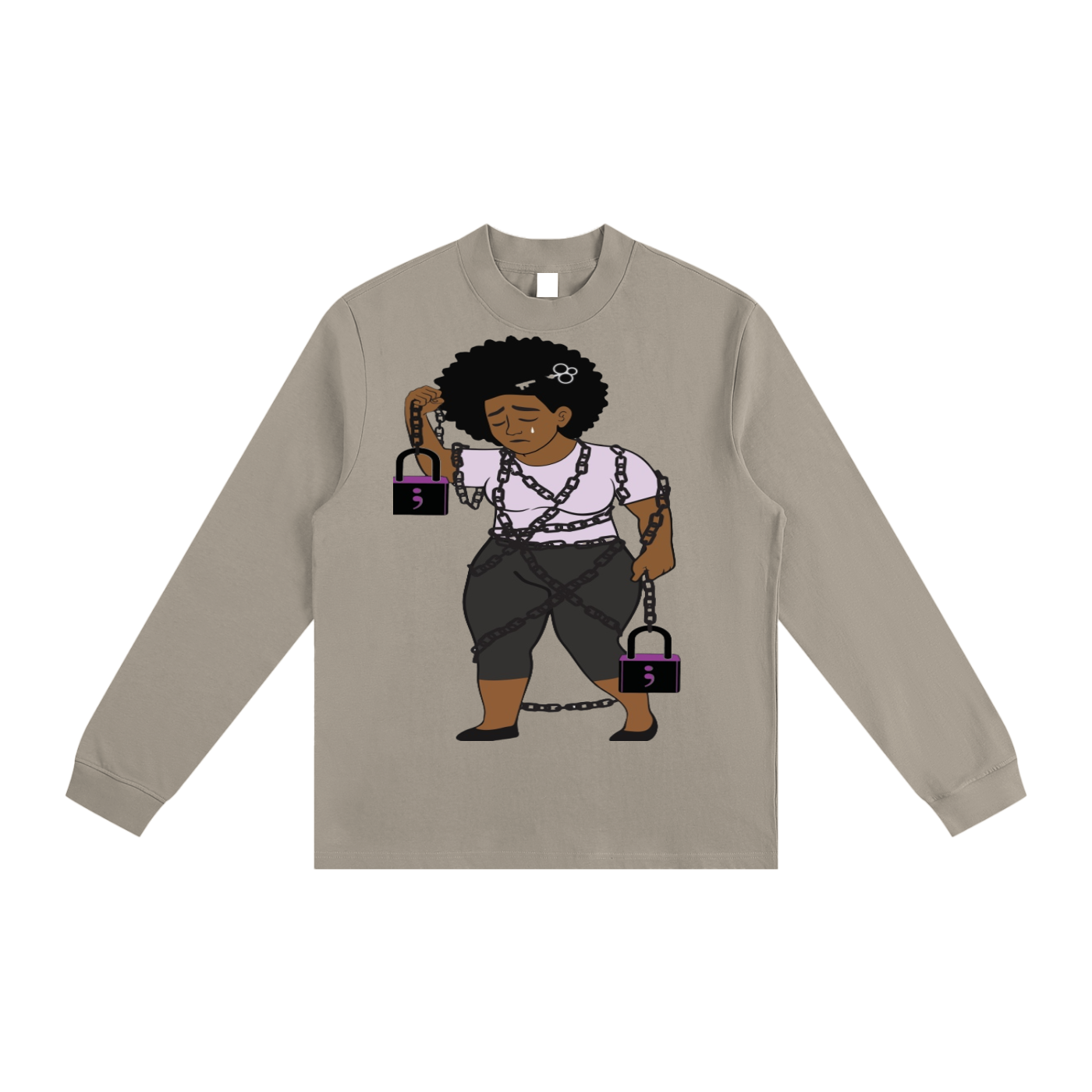 Essential Non-Shrink Mock Neck Sweatshirt